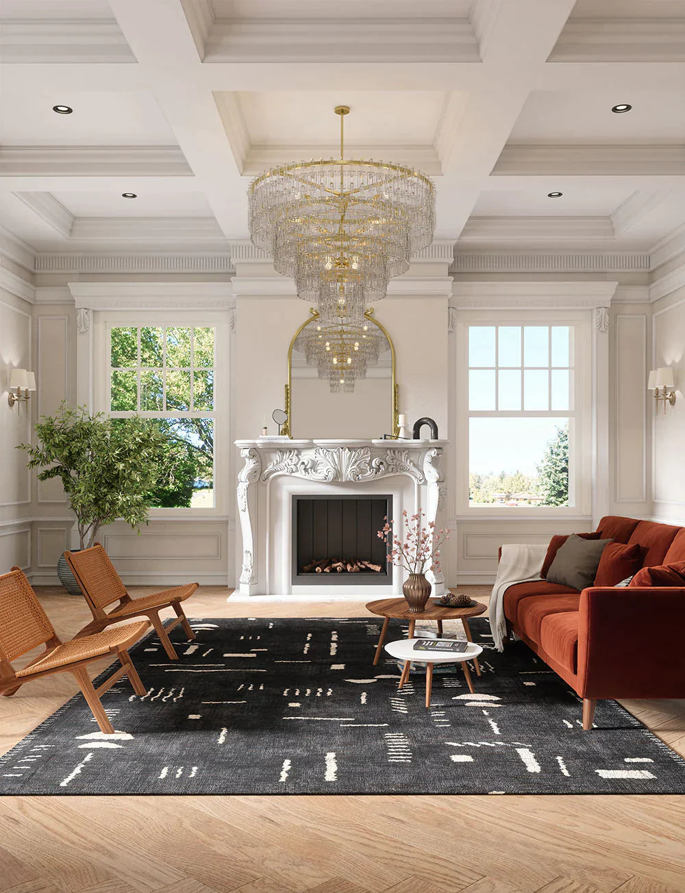 Jama Black Rug 