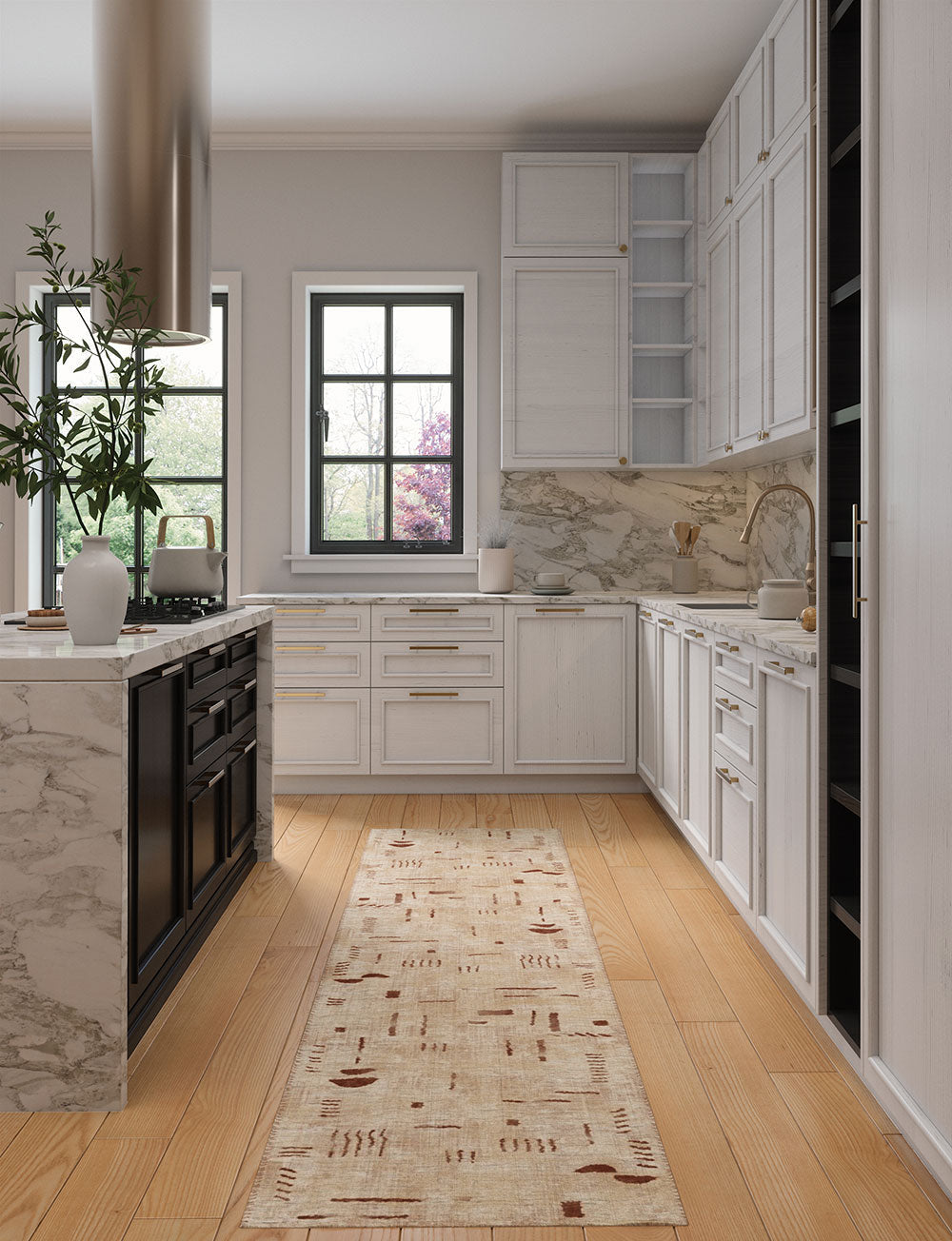 Jama Natural Red Rug 