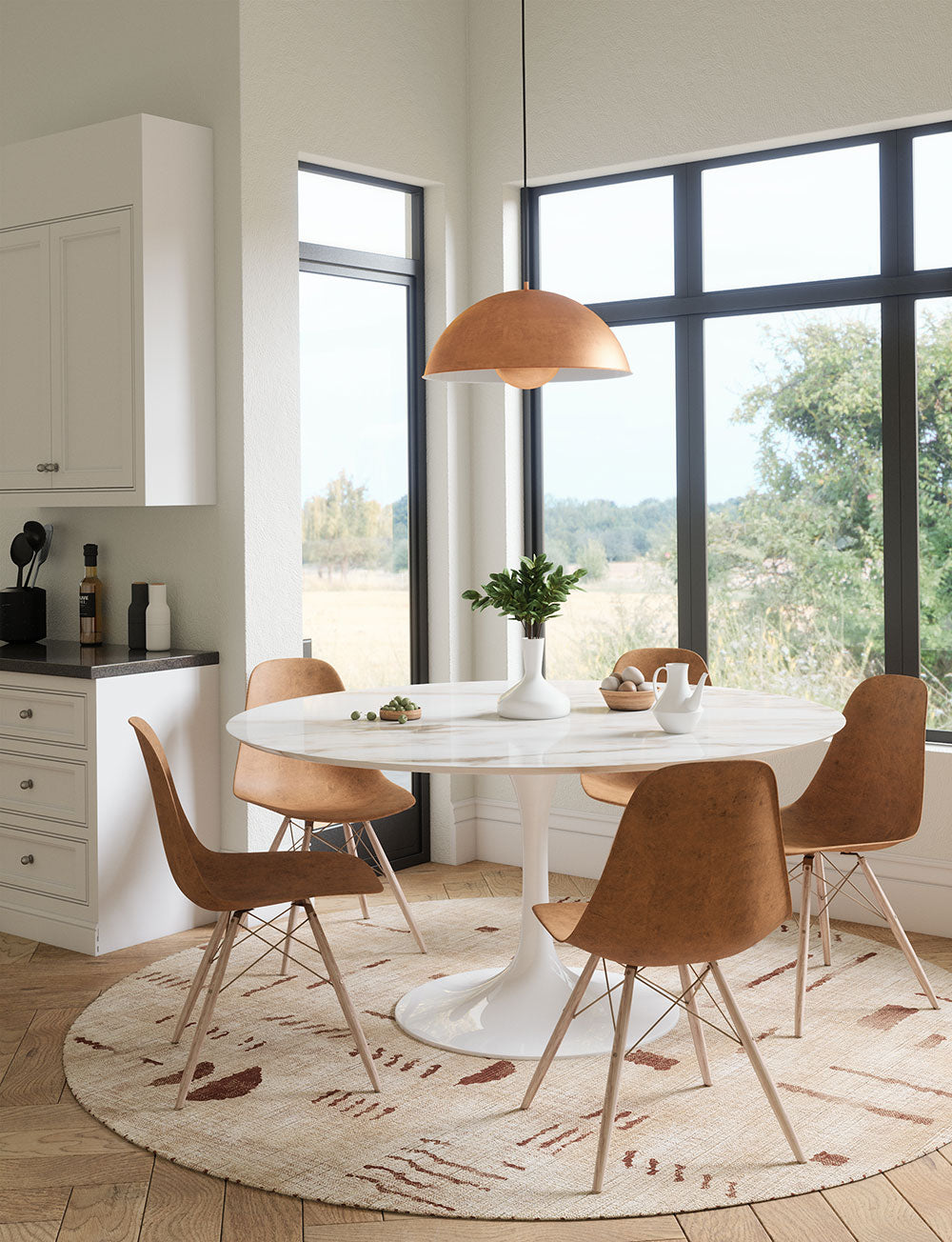 Jama Natural Red Rug 