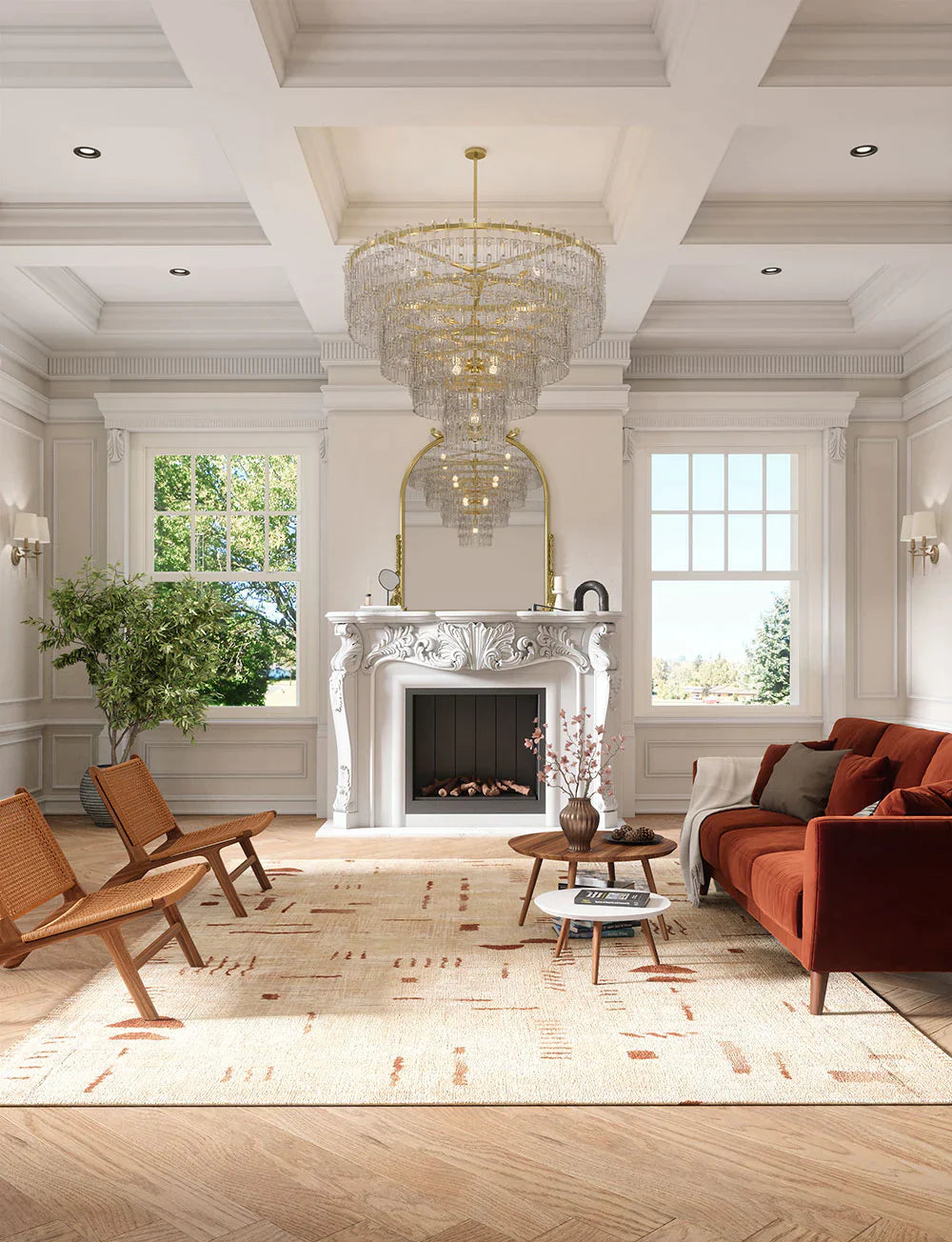 Jama Natural Red Rug 