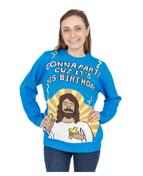 Jesus Birthday Party Sweater 