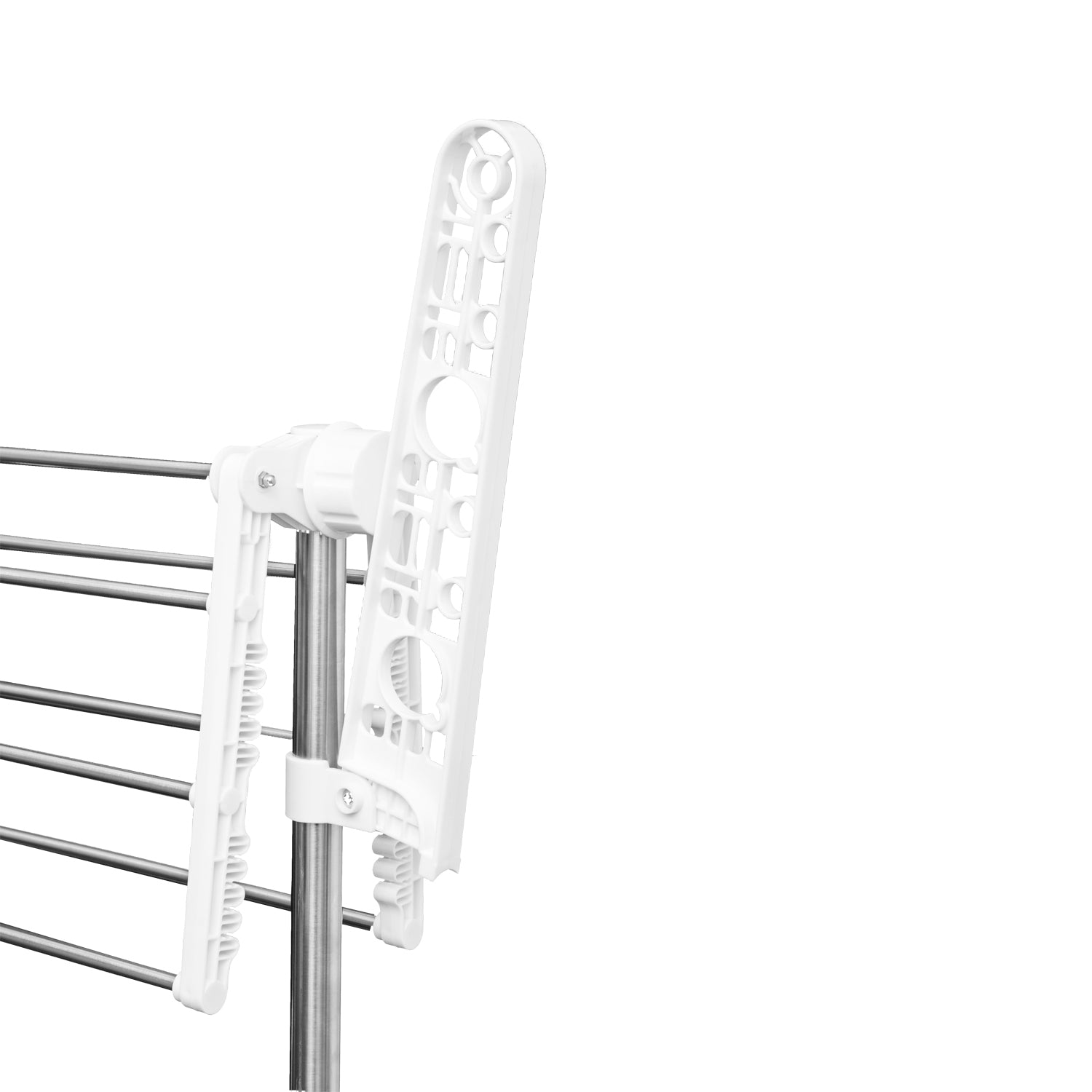 HOMCOM Clothes Drying Rack 3 Tier Foldable Rolling Collapsible Laundry Dryer Hanger Towel Holder Indoor Outdoor Stainless 