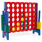 Jumbo 4-to-Score Game Set for Kids and Adults 3.5FT Tall by 4FT Wide Oversized Family Fun Game-Blue