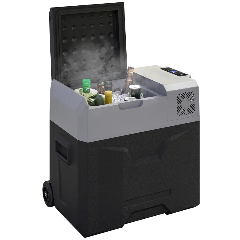 50 Liter Car Refrigerator Portable Freezer 12/24V Electric Cooler Box for Camping, Travel, Picnic, Down to -20℃