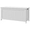 HOMCOM Modern Storage Chest Bench with Safety Hinges Entryway Toy Chest White with Side Handles for Living Room Playroom