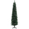 HOMCOM 6FT Artificial Snow Dipped Christmas Tree Xmas Pencil Tree Holiday Home Indoor Decoration with Foldable Black Stand, Green