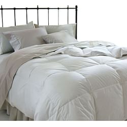 King size Down Alternative Comforter in White Microfiber - Free Shipping