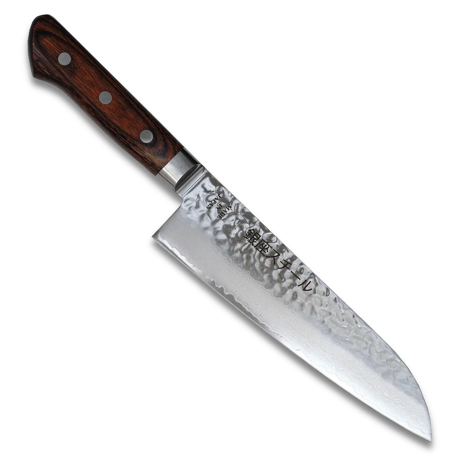 KASUMI 180- Damascus VG10 Santoku Knife 180mm-MB 