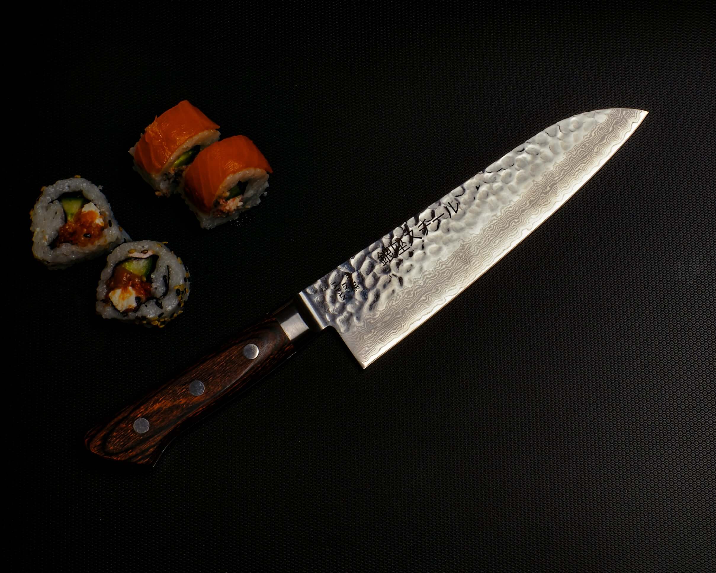 KASUMI 180- Damascus VG10 Santoku Knife 180mm-MB 