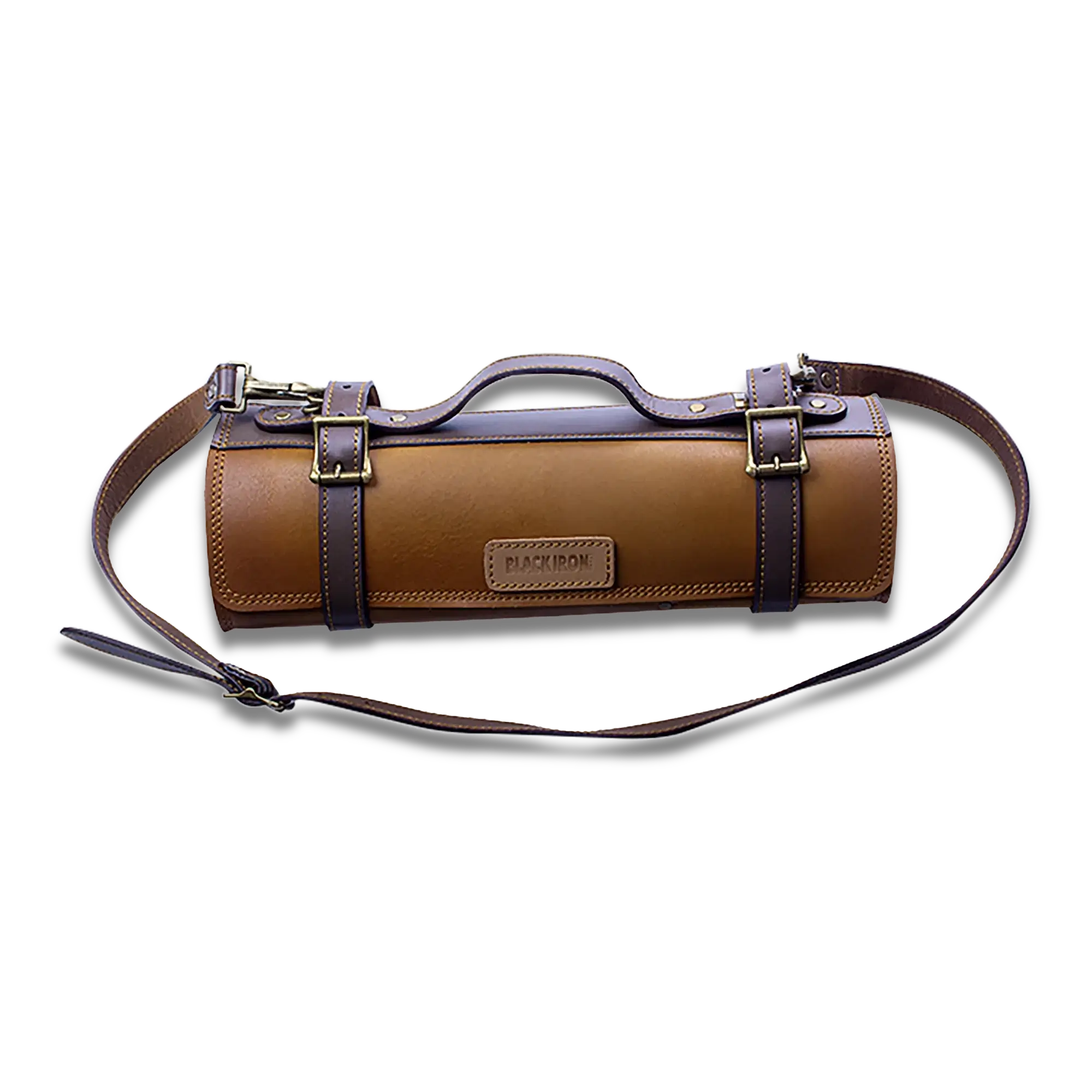 Ginza Steel Vagabond Knife Roll – Full Grain Leather Chef’s Bag 