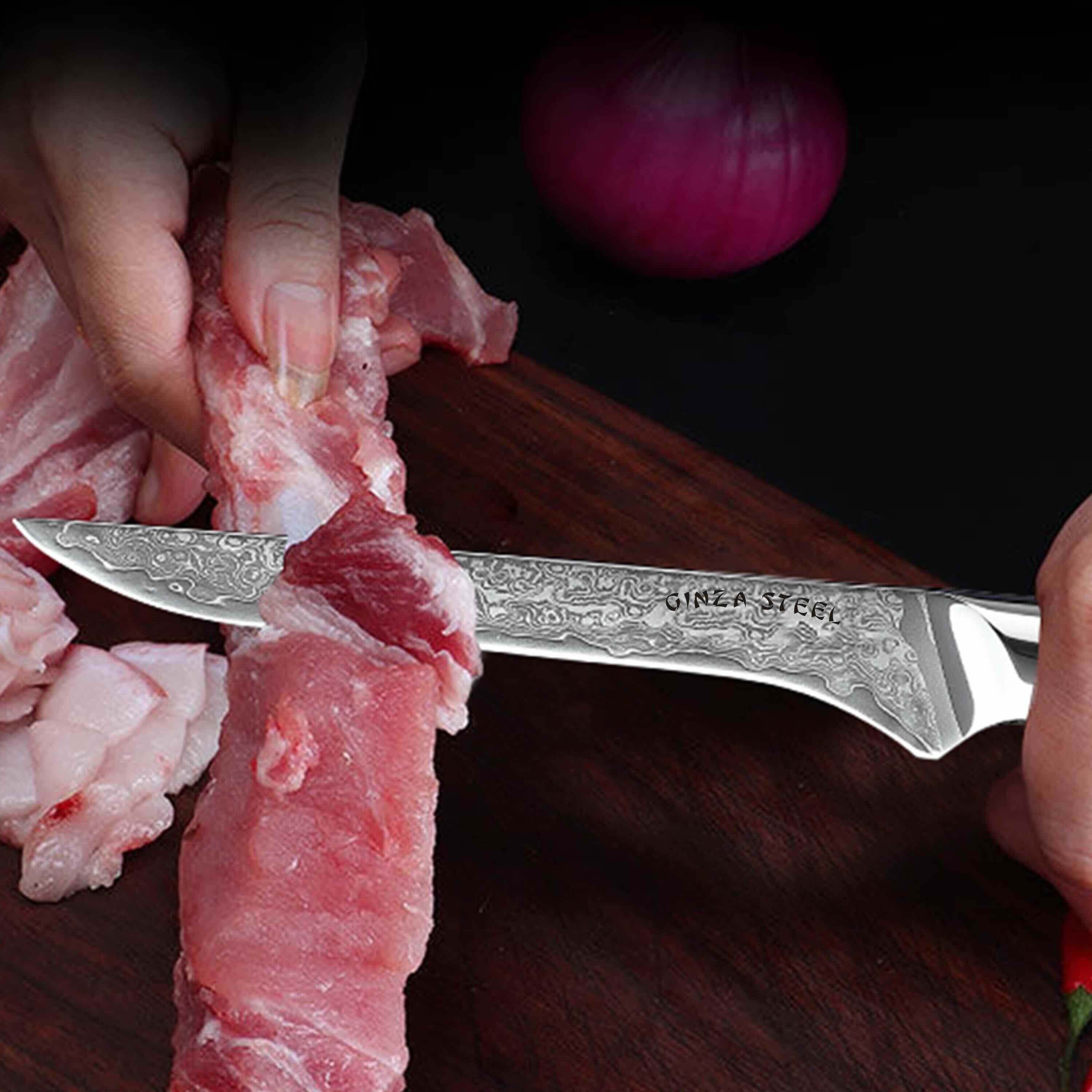 HAGAKURE SIX | Essential 6 pcs Knife set | 4 Knives, 1 Shears with Wood Block 