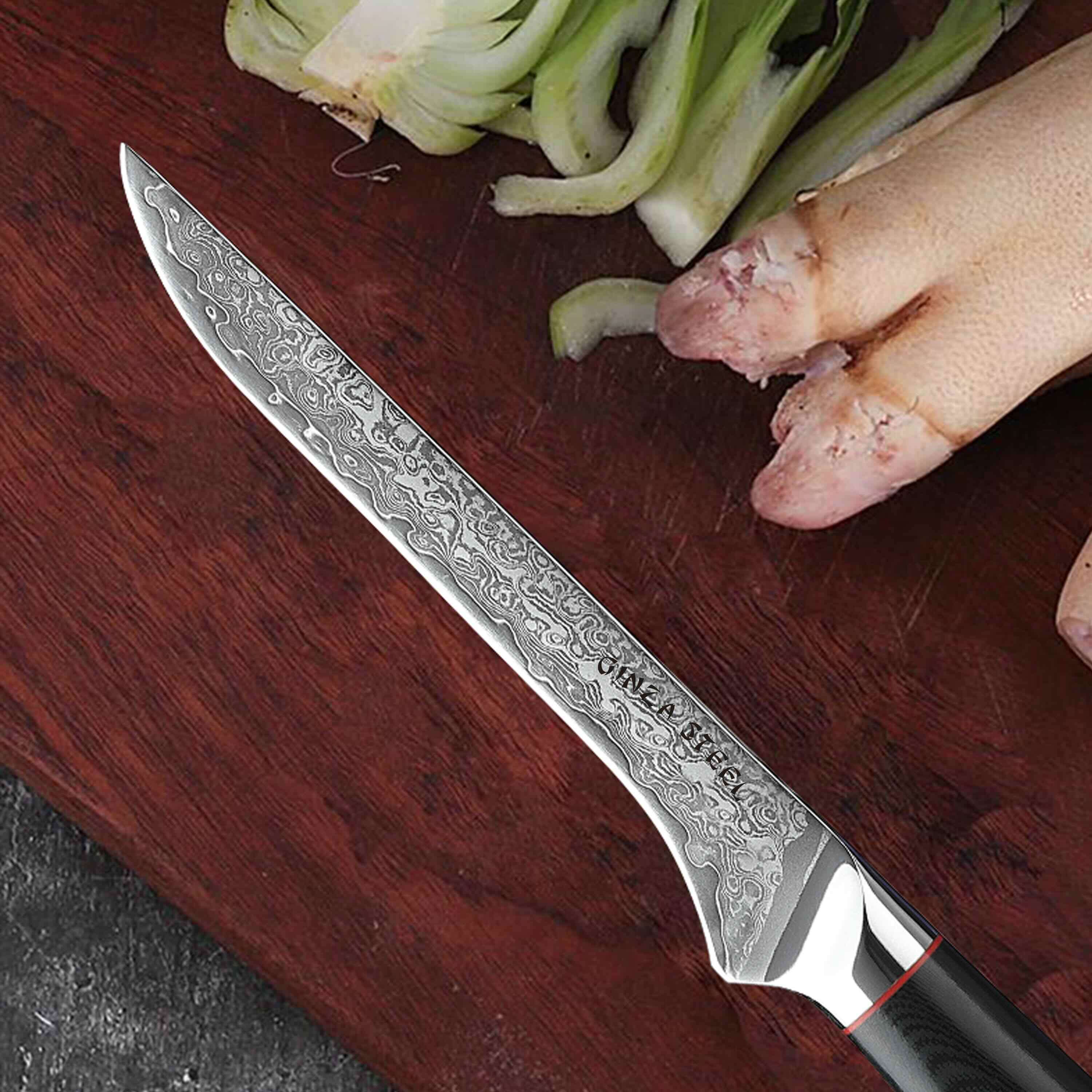 HAGAKURE 14 | Boning Knife 5.5" Damascus AUS 10 Steel 