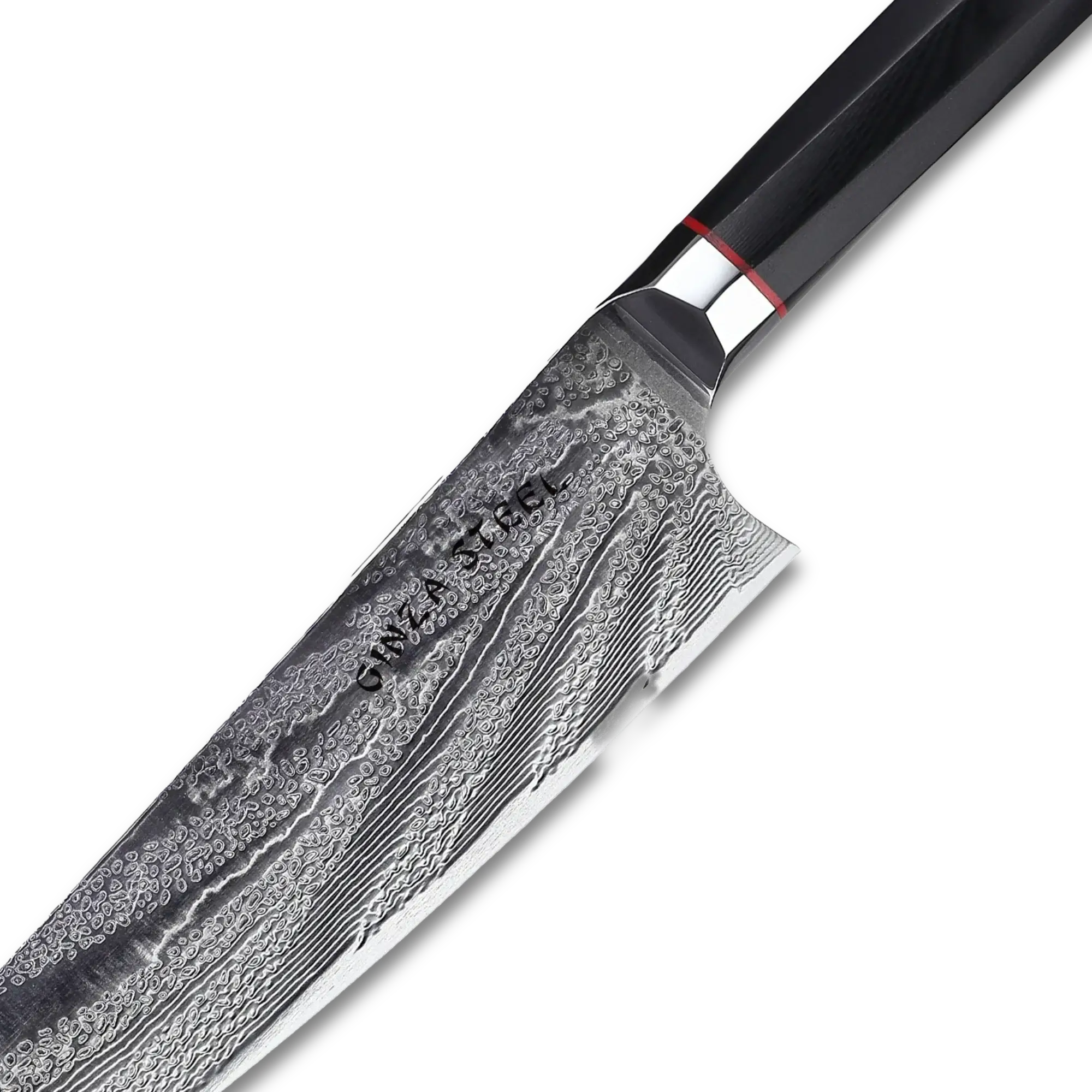 Ginza Steel KATANA 20 Chef Knife 8” – Damascus VG10 Steel, 67-Layer, G10 Handle 