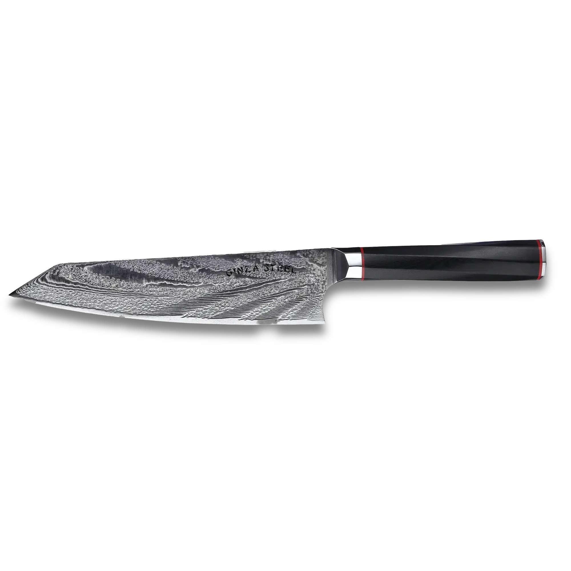 Ginza Steel KATANA 20 Chef Knife 8” – Damascus VG10 Steel, 67-Layer, G10 Handle 