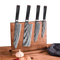 KATANA FIVE | Essential 5 pcs Knife set | 4 Knives with Magnetic Wood Block