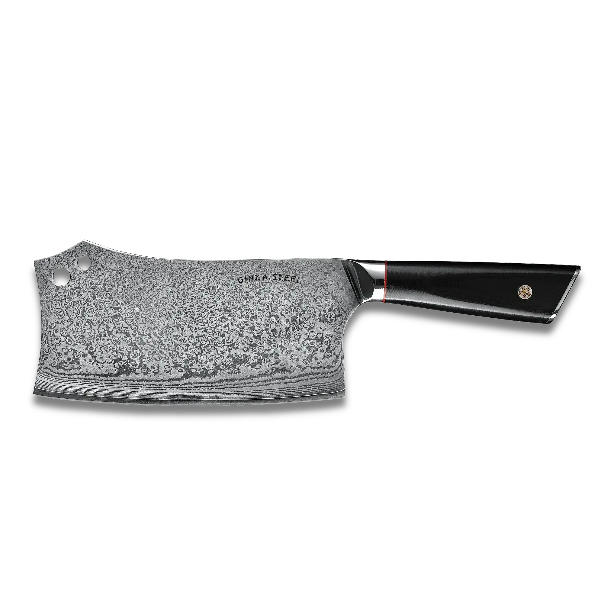 HAGAKURE Y | Chopping Knife 7" Damascus AUS 10 Steel 