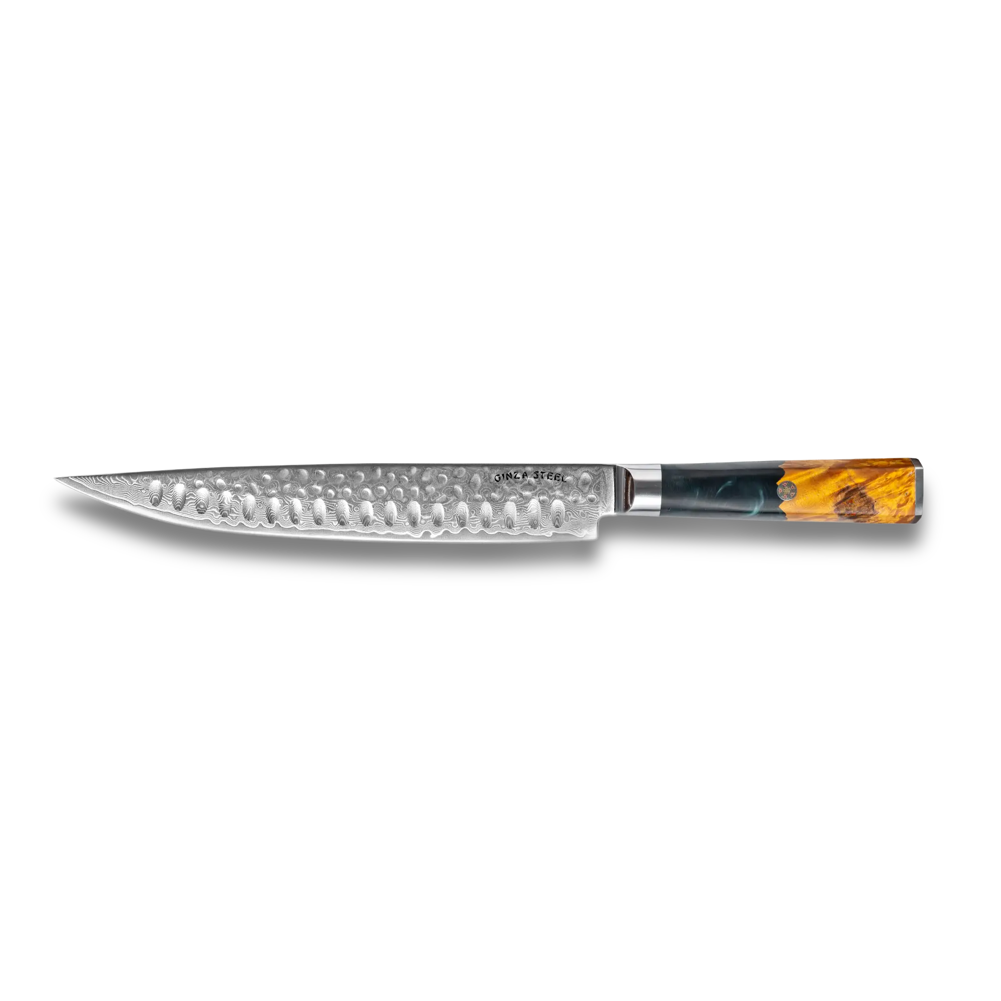 Kaze Katana 9″ Carving Knife | Damascus Steel by Ginza Steel 