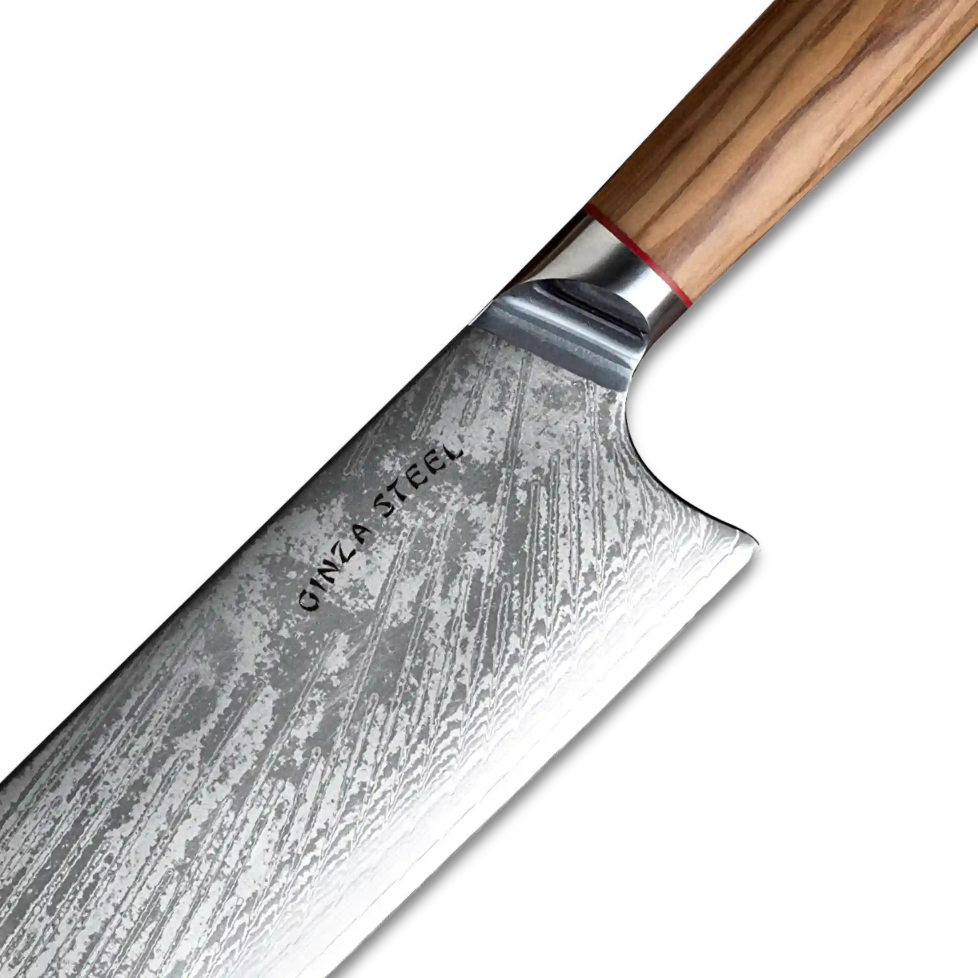 MIA X | Cleaver Knife 7" Damascus AUS10 Steel 67 Layer / Olive Wood handle 