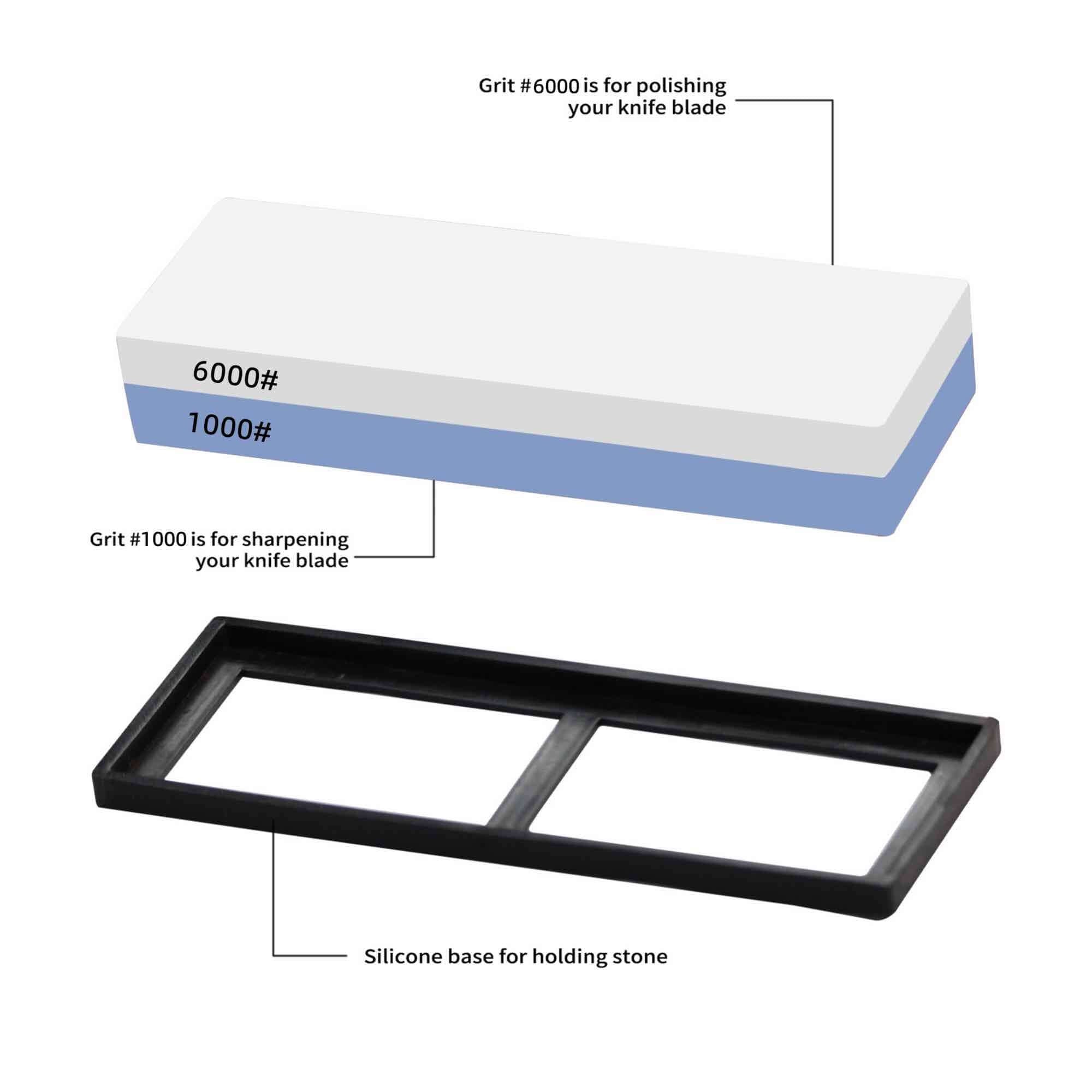 KC Series Whetstone | Dimond Grit 1000/6000 With Silicon Pedestal 