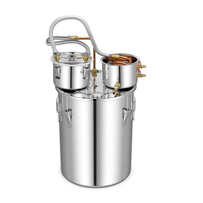 5/10 Gal 22/38 L Water Alcohol Distiller for DIY Whisky-10 Gal - Free Shipping 