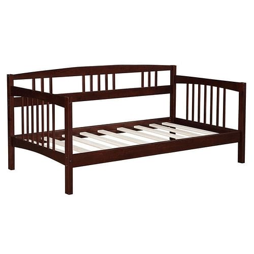 Twin size Solid Wood Day Bed Frame in Espresso Finish - Free Shipping