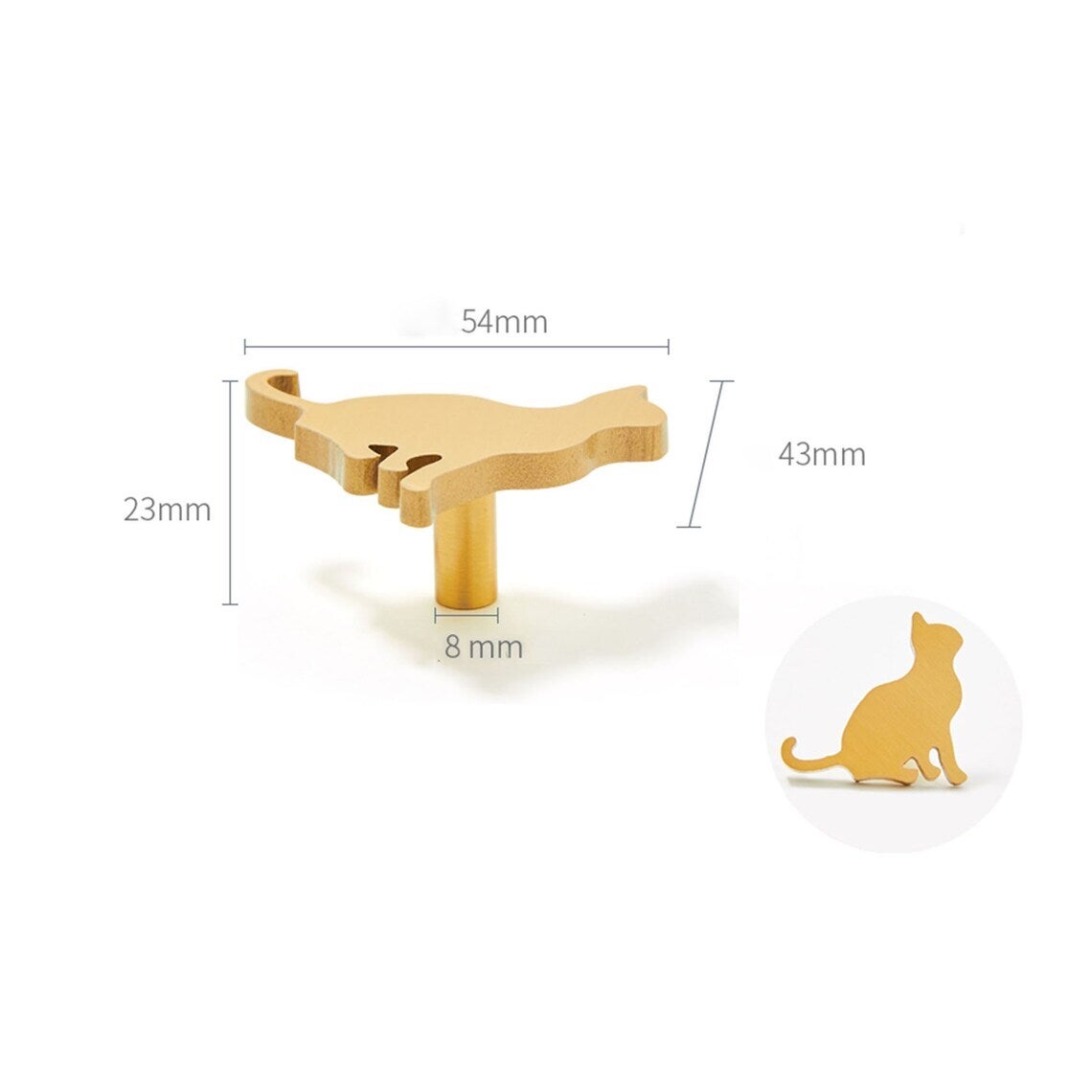 Cat Iron Knobs (KE-1367-RT) 