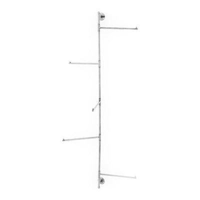 5 Arm Iron Towel Rack Med, Antique White 