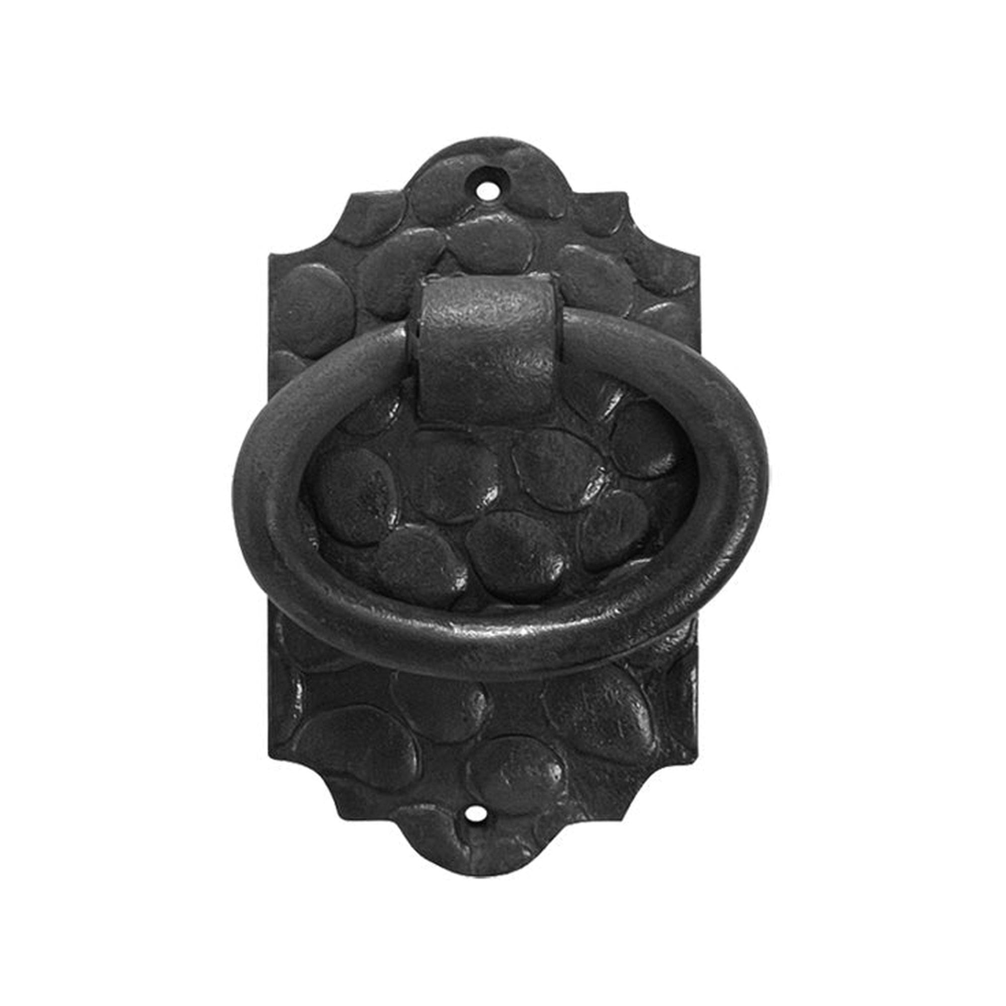 Classic Iron Door Knocker/Ring Pull, Iron, Rustic 