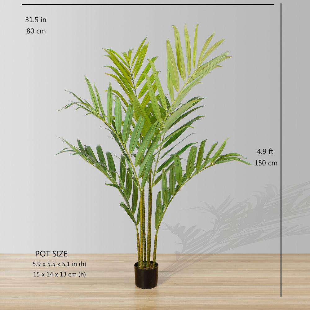 Kentia Artificial King Palm Potted Plant 5' 