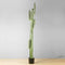Ketzal 7’ Artificial Cactus Potted Plant in Concrete Planter with White River Rocks – Realistic Large Faux Desert Greenery for Home or Office