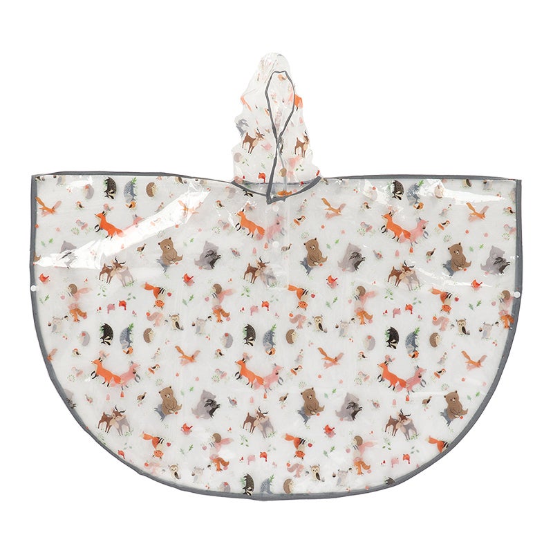 Children's Poncho Forest Animals 