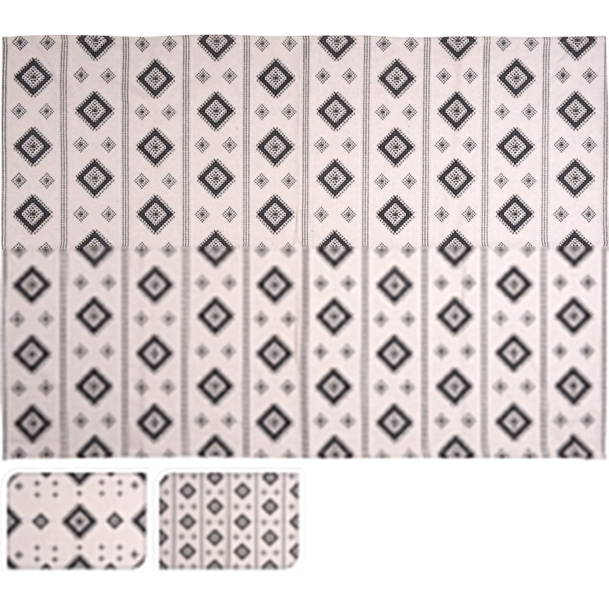 Rug 2 Assorted Manou Designs, Cotton, 4'x6' 