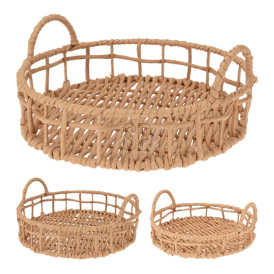 Serving Tray Decoration, Paper Rope, With Two Handles 