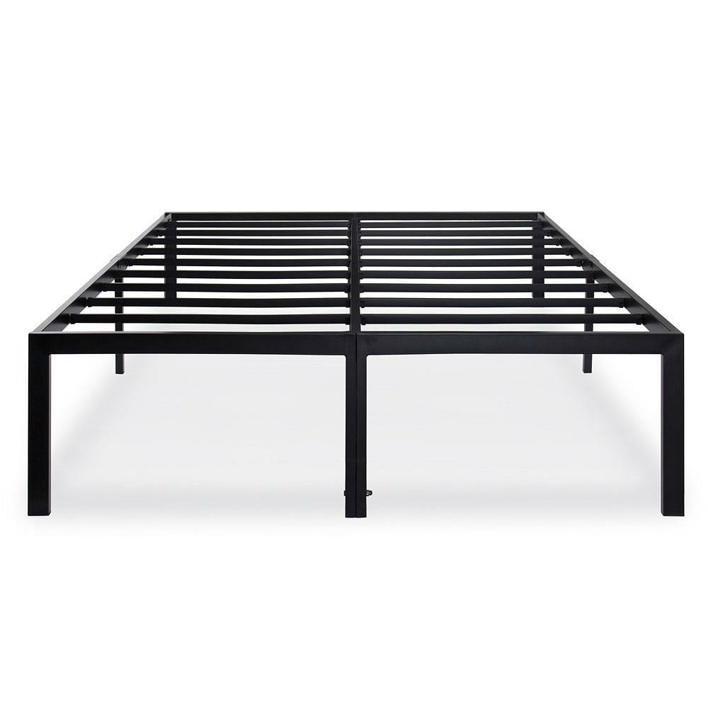 King 18-inch High Rise Heavy Duty Black Metal Platform Bed Frame - Free Shipping