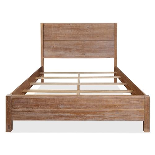 FarmHome Rustic Solid Pine Platform Bed in King Size - Free Shipping