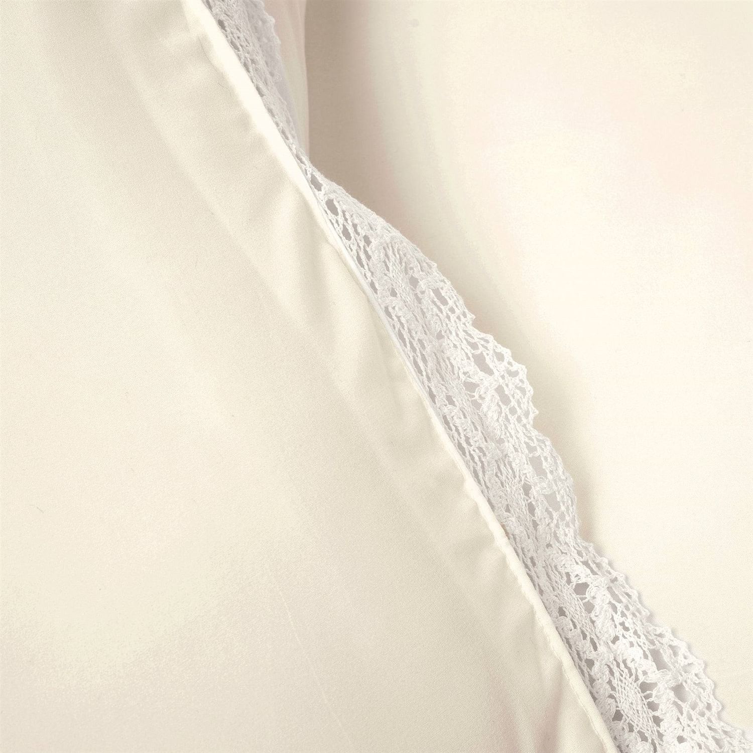 King French Country Ivory 5-Piece Lightweight Comforter Set with Lace Trim - Free Shipping 