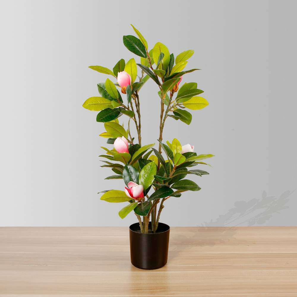 Kira Artificial Magnolia Tree Potted Plant 28" 
