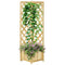 Raised Garden Bed Wood Planter with Trellis for Vine Climbing, 16