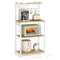 VASAGLE 4-Tier Kitchen Baker's Rack with Power Outlet, 8 S-Hooks & Paper Towel Holder
