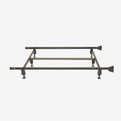 King size Steel Metal Bed Frame with Bolt-on Headboard Brackets - Free Shipping 