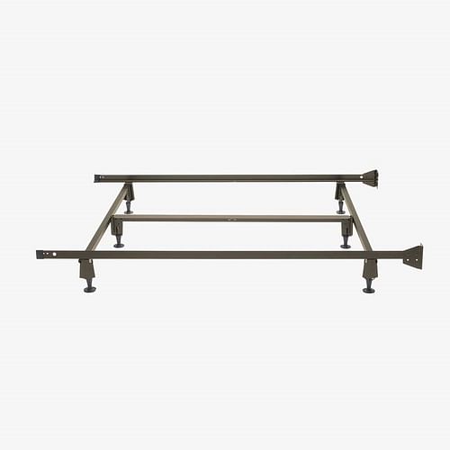 King size Steel Metal Bed Frame with Bolt-on Headboard Brackets - Free Shipping 