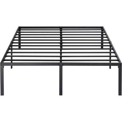King 18-inch Metal Platform Bed Frame with Under-Bed Storage Space - Free Shipping 
