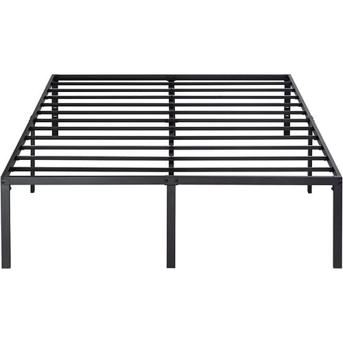 King 18-inch Metal Platform Bed Frame with Under-Bed Storage Space - Free Shipping