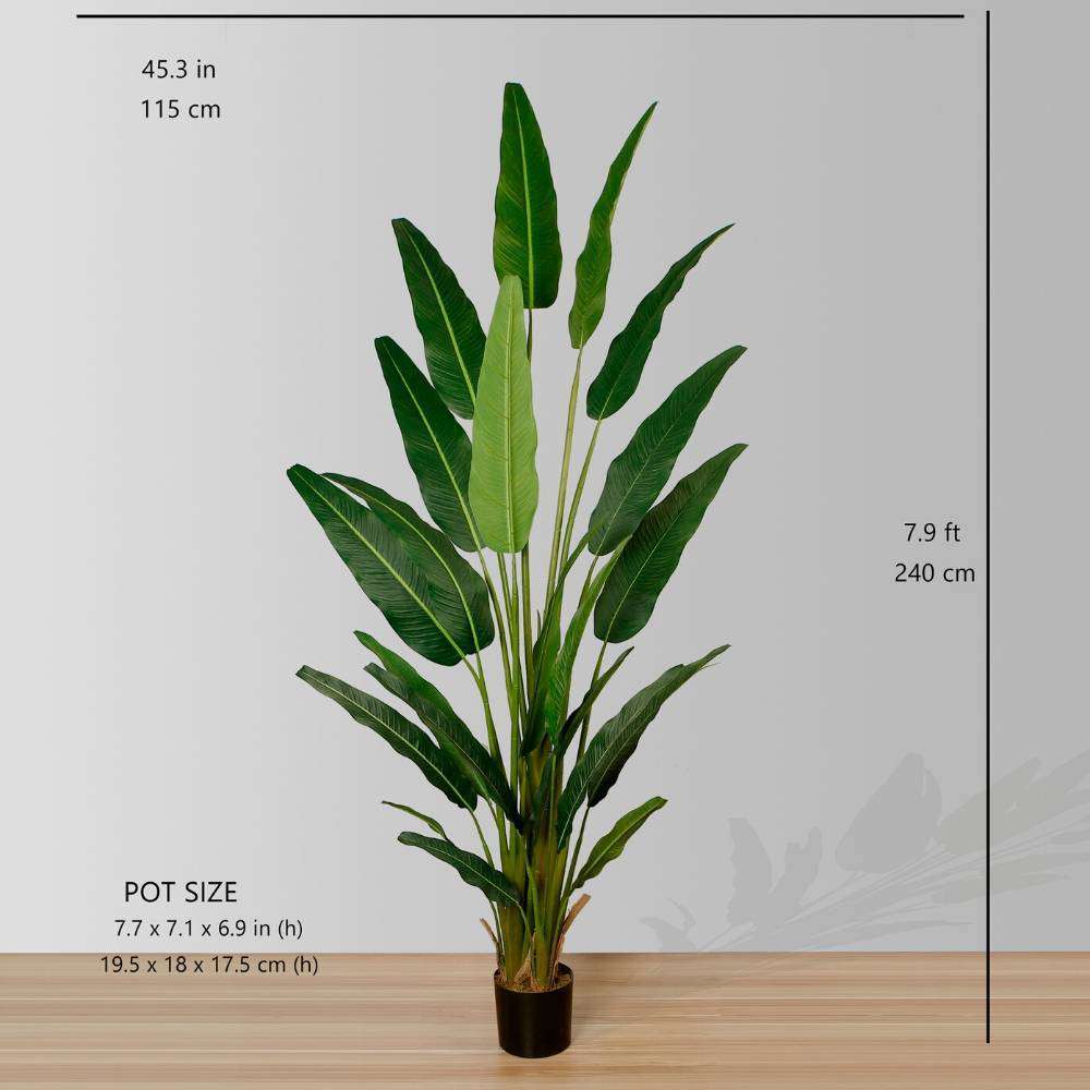 Kola Artificial Travellers Palm Tree Potted Plant (Multiple Sizes) 
