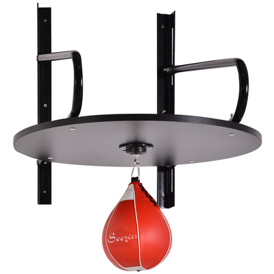 Soozier Wall-mounted Speed Bag Boxing Platform with Adjustable Height 