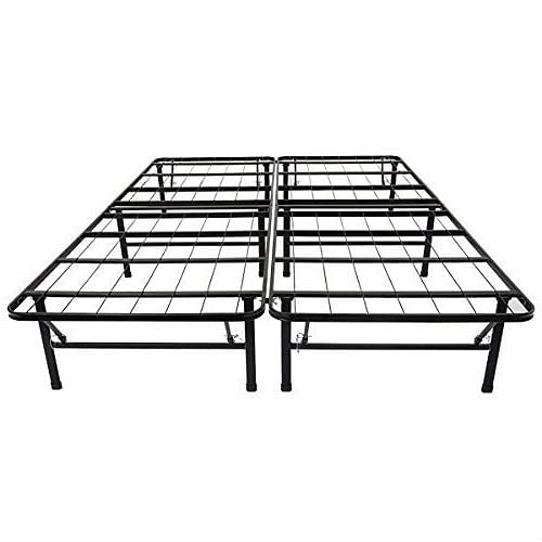 King size Black Metal Platform Bed Frame - Free Shipping