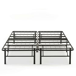 King size Folding Sturdy Metal Platform Bed Frame with Storage Space - Free Shipping