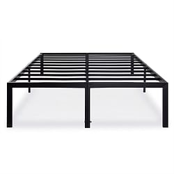 King size 18-inch High Rise Heavy Duty Metal Platform Bed Fame with Steel Slats - Free Shipping