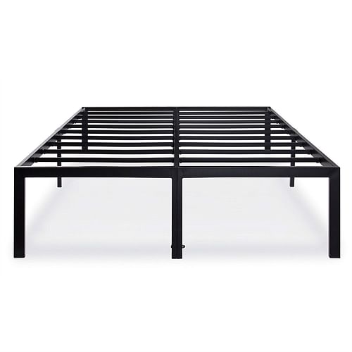 King size 18-inch High Rise Heavy Duty Metal Platform Bed Fame with Steel Slats - Free Shipping