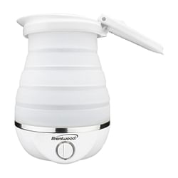 Brentwood Dual Voltage 3.3 Cup Collapsible Travel Kettle in White - Free Shipping 